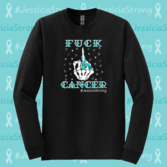 Jessicia White Cervical Cancer Fundraiser Crewneck Sweatshirt