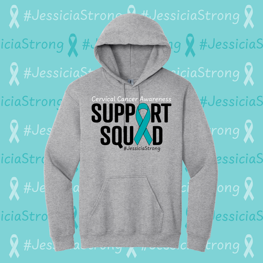 Jessicia White Cervical Cancer Fundraiser Hooded Sweatshirt