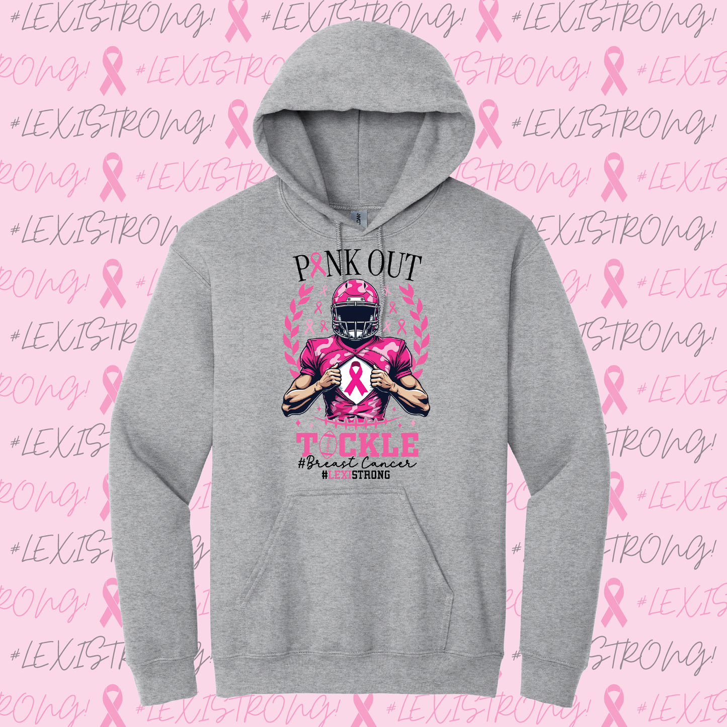 Alexis Town Breast Cancer Fundraiser Hooded Sweatshirt