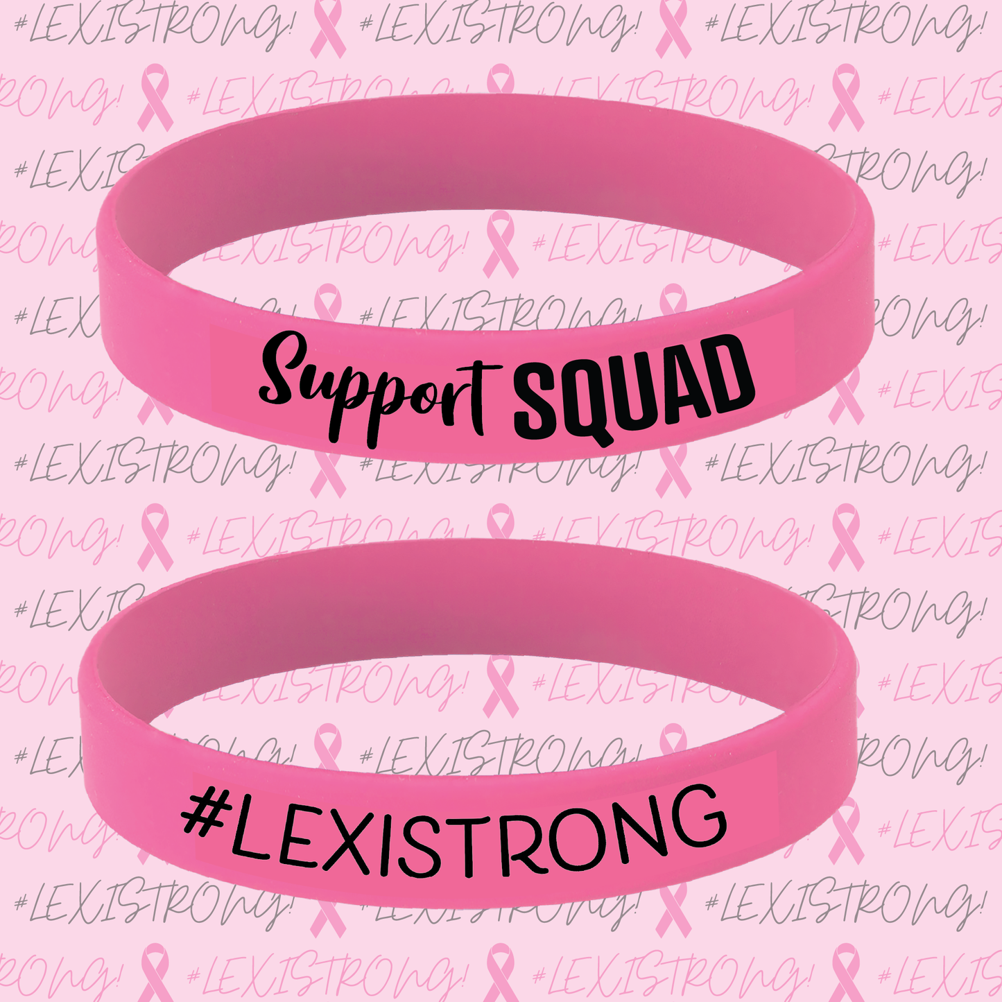 Alexis Town Breast Cancer Fundraiser Wristband