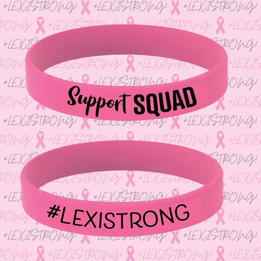 Alexis Town Breast Cancer Fundraiser Wristband