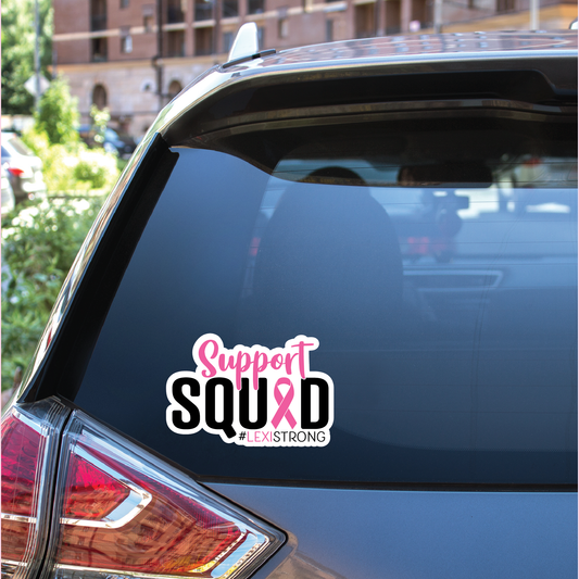 Alexis Town Breast Cancer Fundraiser Car Decal