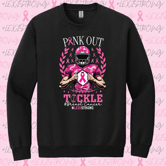 Alexis Town Breast Cancer Fundraiser Crewneck Sweatshirt