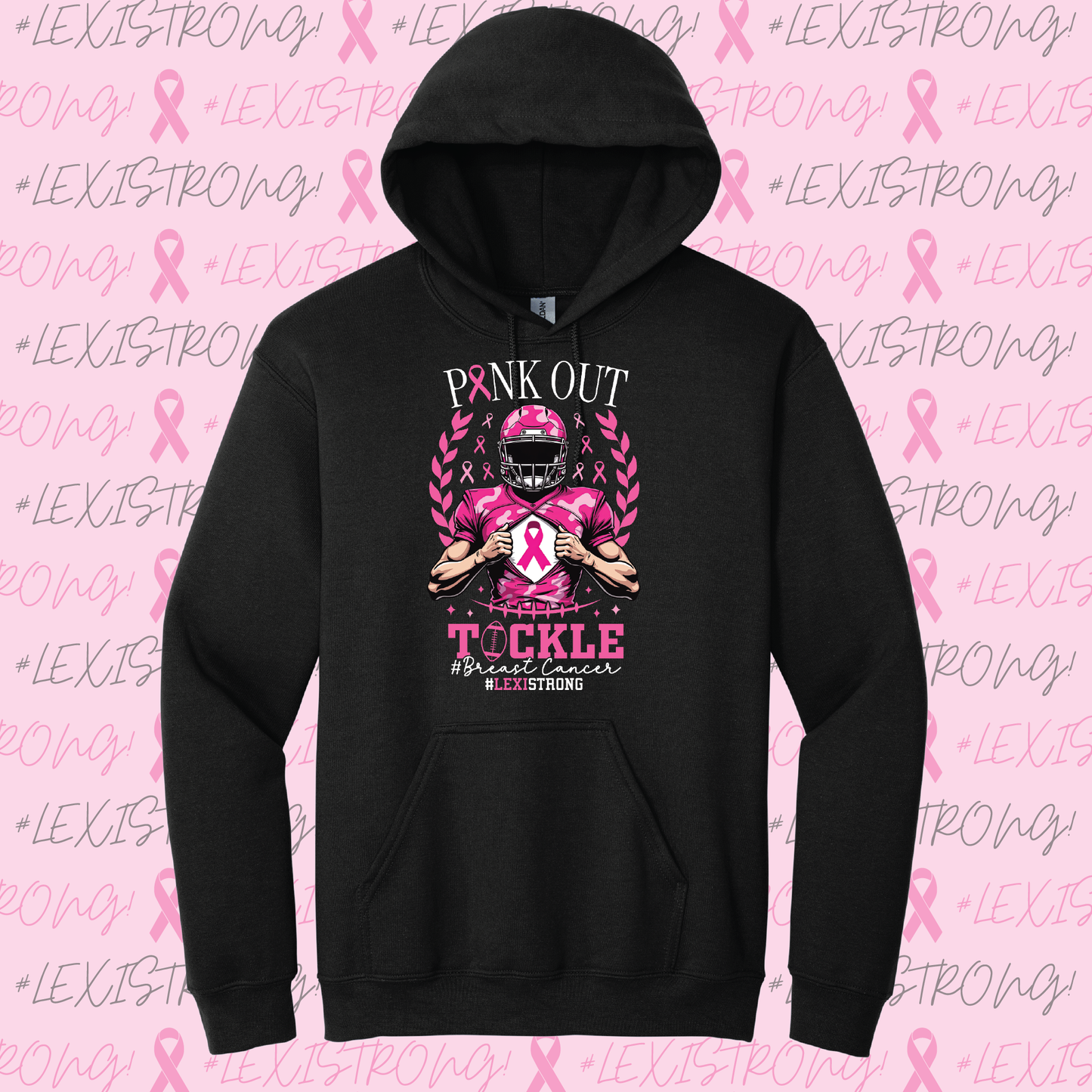 Alexis Town Breast Cancer Fundraiser Hooded Sweatshirt