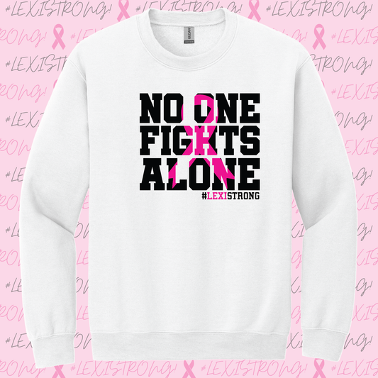 Alexis Town Breast Cancer Fundraiser Crewneck Sweatshirt