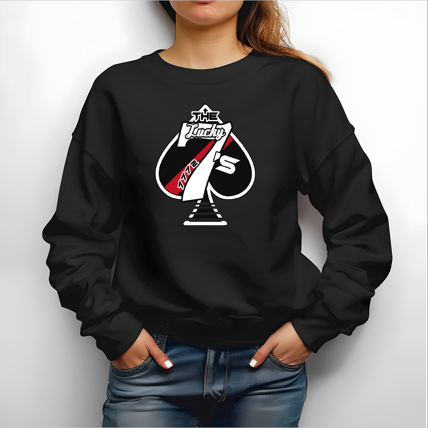 Montrose Robotics Team Lucky 7's Red T-Shirt, Long Sleeved Tee, Crewneck Sweatshirt or Hoodie