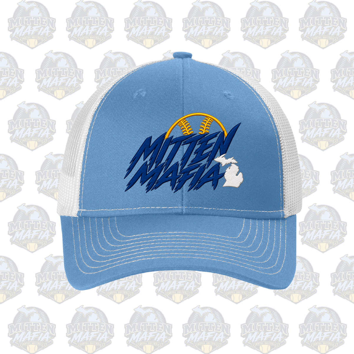 Mitten Mafia Embroidered Ponytail Hat