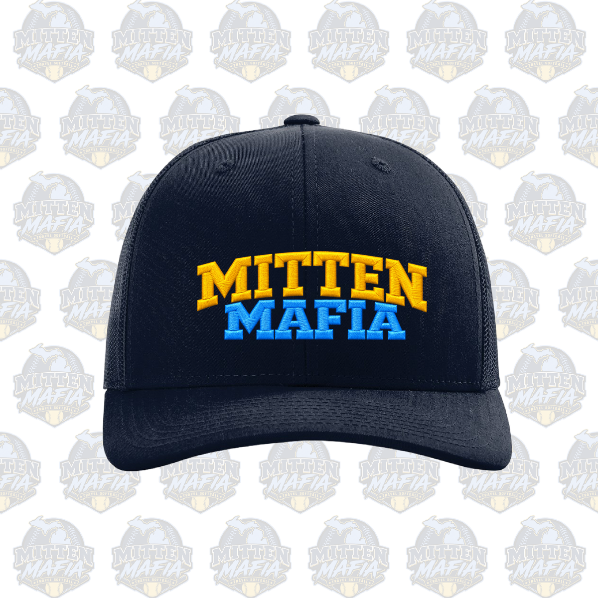 Mitten Mafia Embroidered Snapback Richardson Hat (Navy)