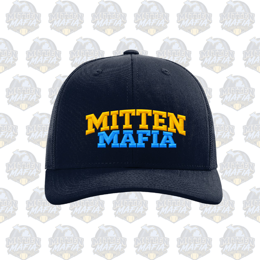 Mitten Mafia Embroidered Snapback Richardson Hat (Navy)