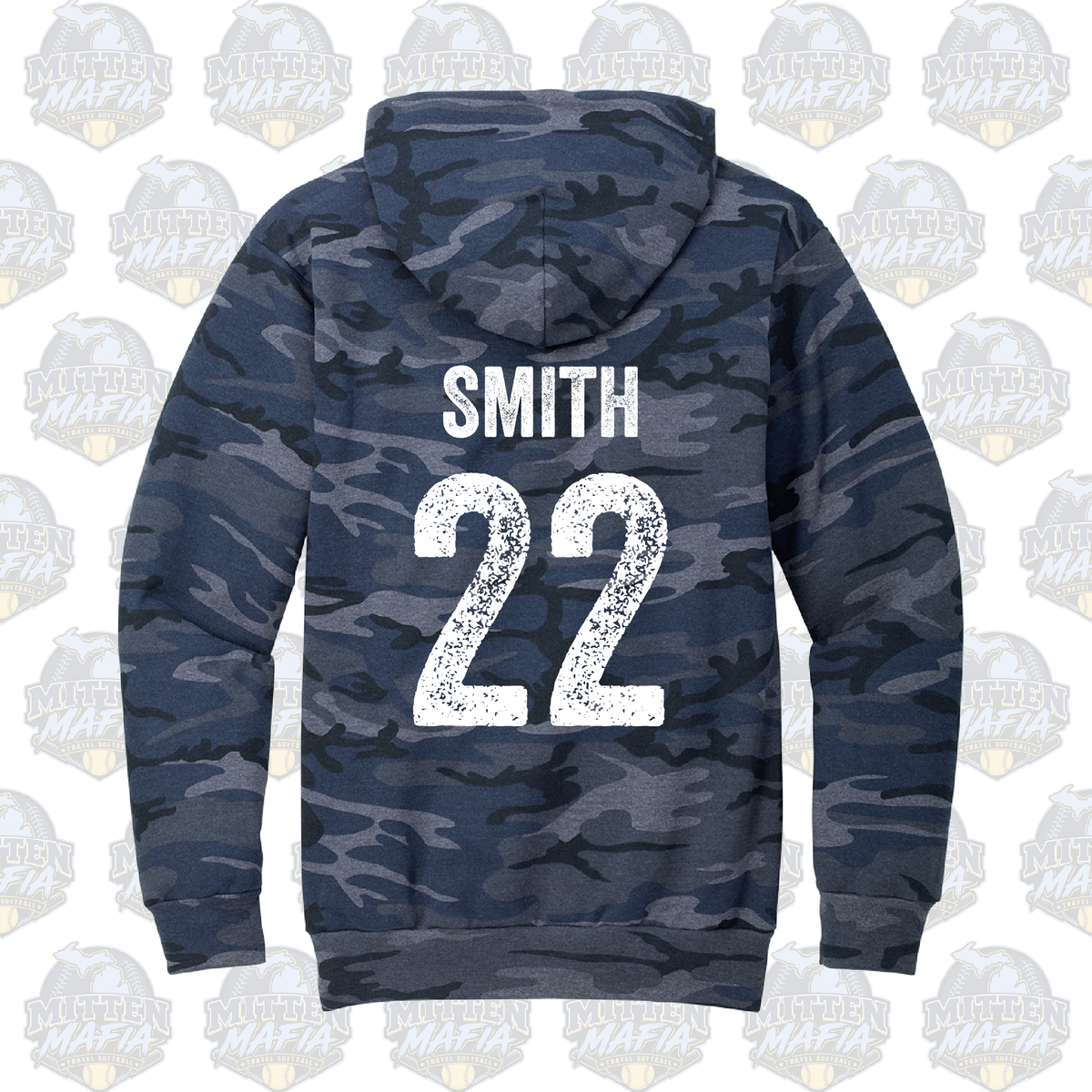 Mitten Mafia Softball Camo Hoodie