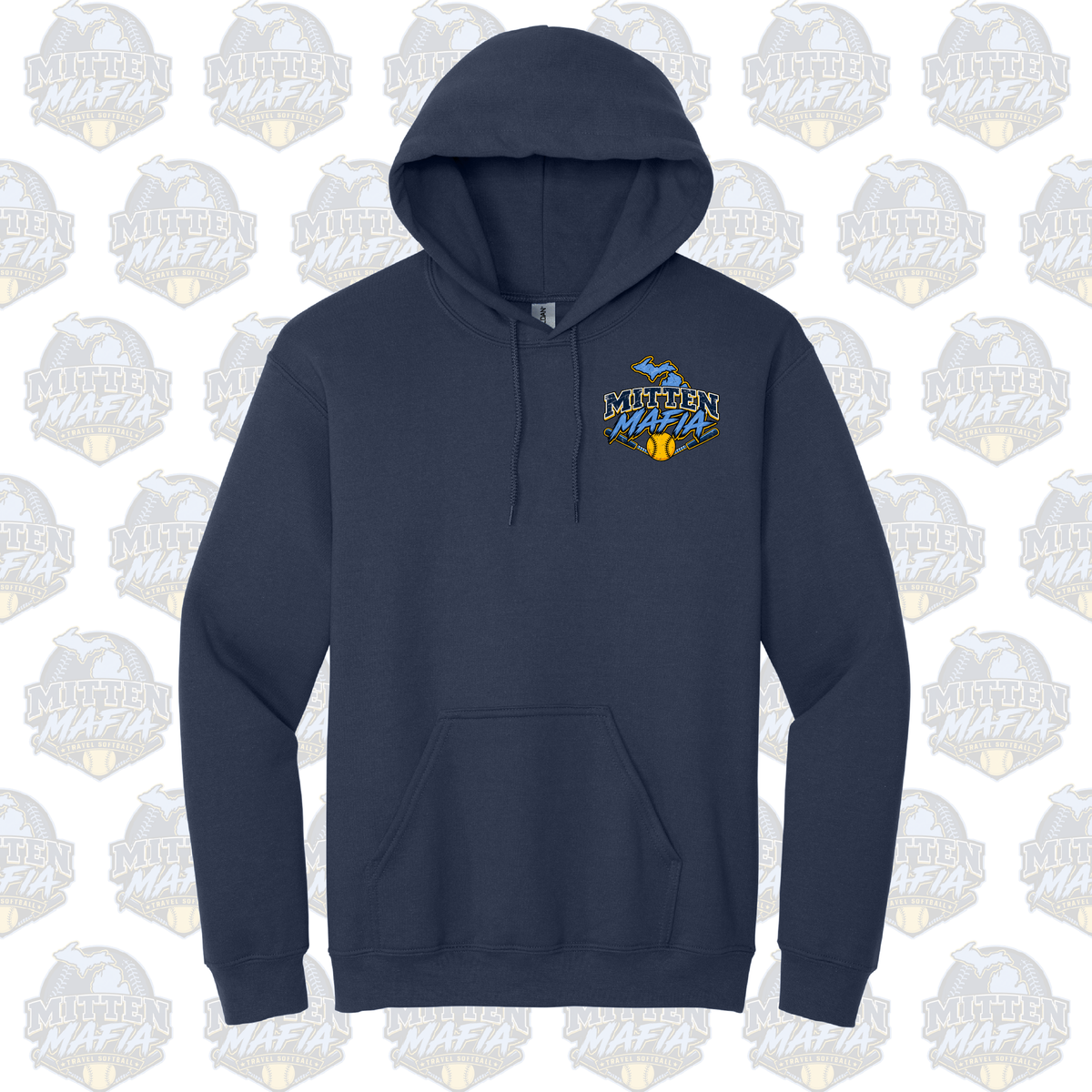 Mitten Mafia Softball Flag Hoodie