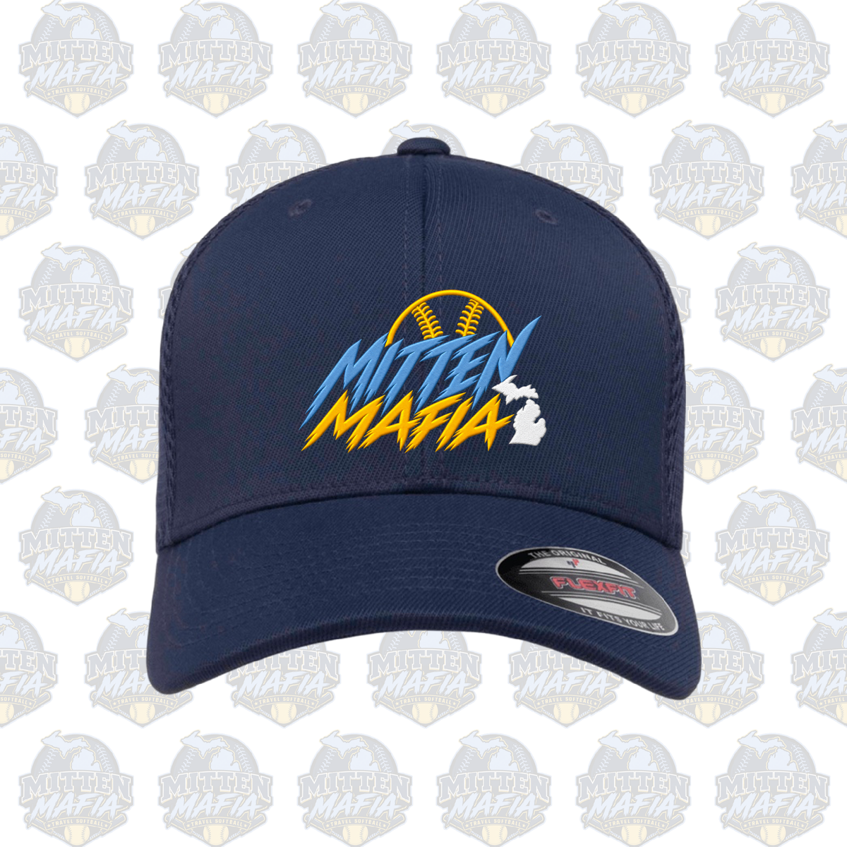 Mitten Mafia Embroidered Flexfit Ultrafibre & Airmesh Cap