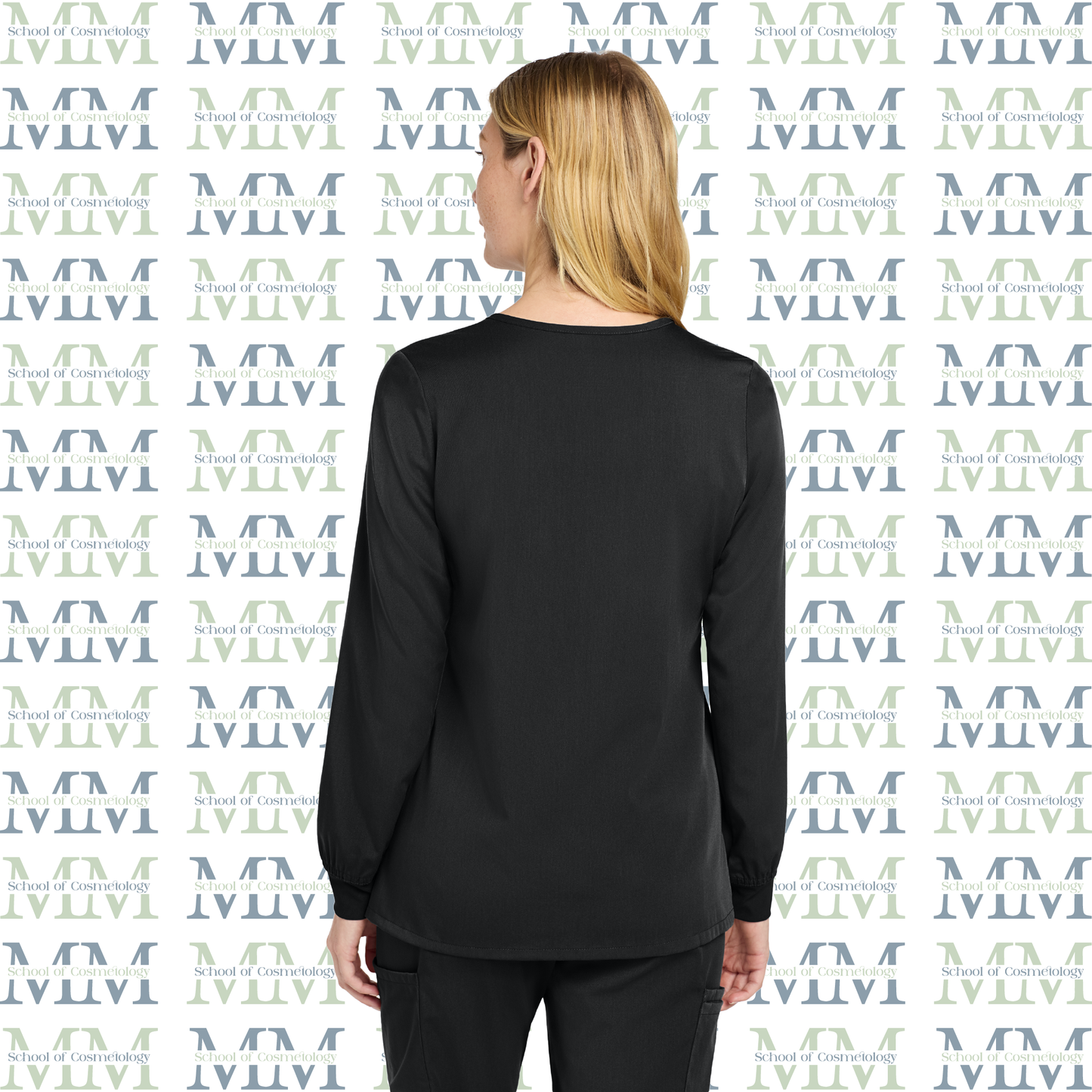 Women’s Premiere Flex Embroidered Full-Zip Scrub Jacket, Black