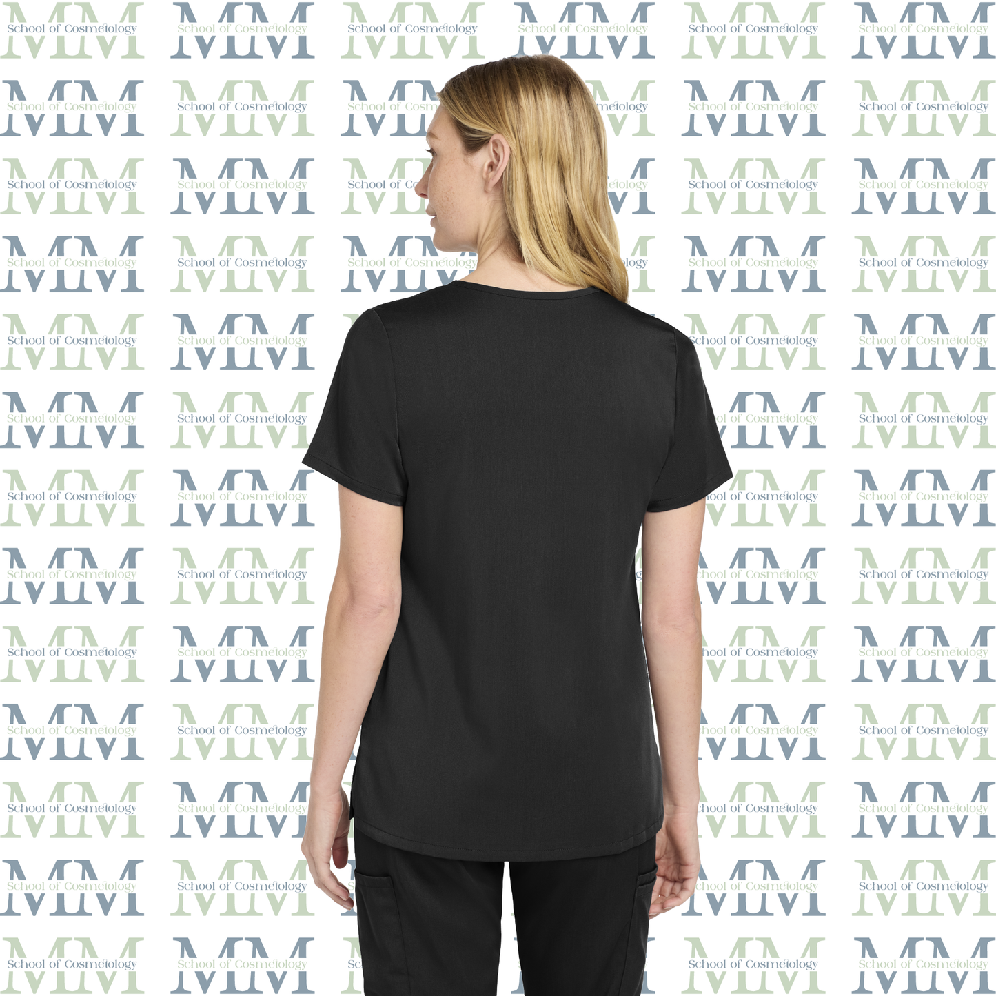 Women’s Premiere Flex Embroidered V-Neck Top, Black