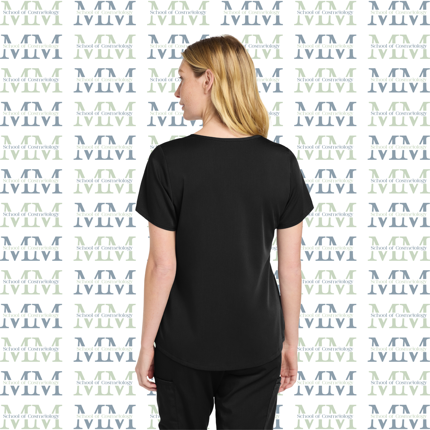 Women’s Premiere Flex Embroidered Mock Wrap Top, Black