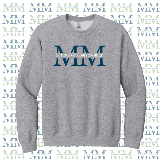 Mid Michigan School of Cosmetology Crewneck Sweatshirt (Color-Sport Grey)