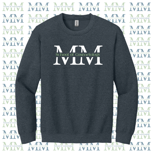 Mid Michigan School of Cosmetology Crewneck Sweatshirt (Color-Dark Heather)