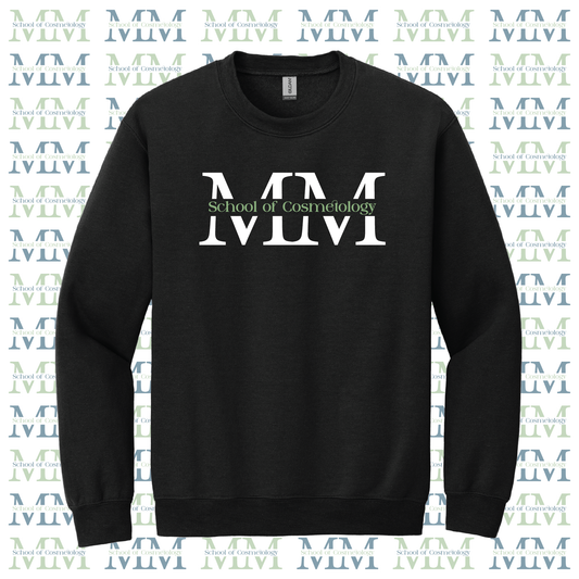 Mid Michigan School of Cosmetology Crewneck Sweatshirt (Color-Black)