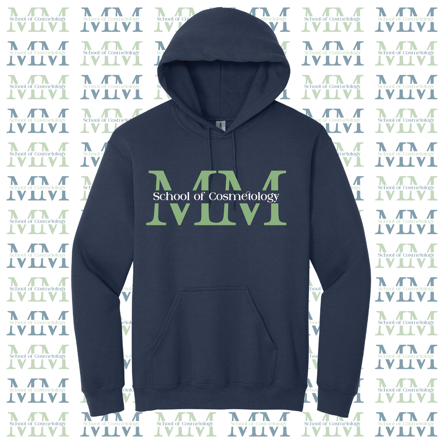 Mid Michigan School of Cosmetology Hoodie (Color-Navy)