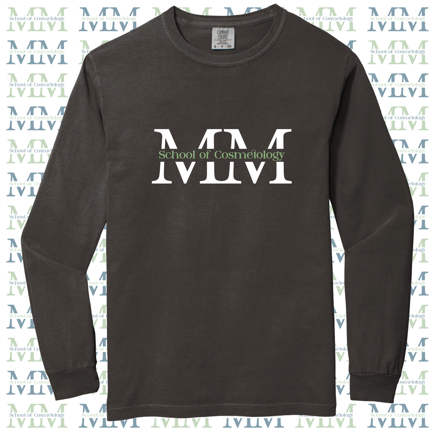Mid Michigan School of Cosmetology Long Sleeve T-Shirt (Color-Pepper)