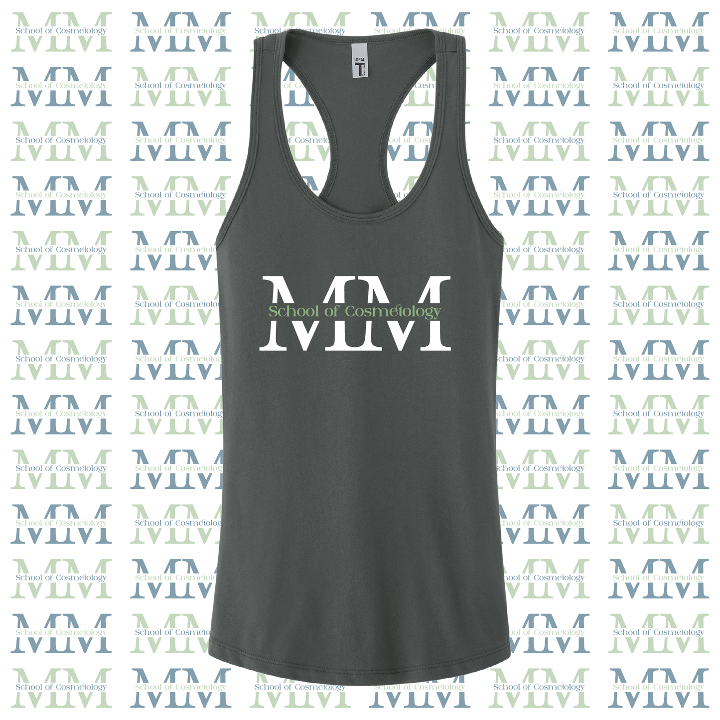 Mid Michigan School of Cosmetology Tank Top (Color-Dark Grey)