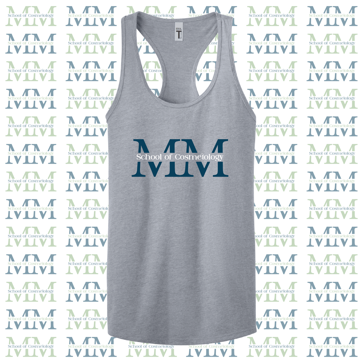 Mid Michigan School of Cosmetology Tank Top (Color-Heather Grey)