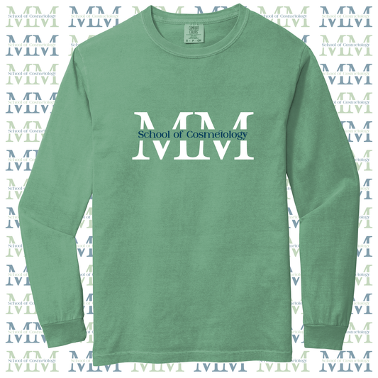 Mid Michigan School of Cosmetology Long Sleeve T-Shirt (Color-Light Green)