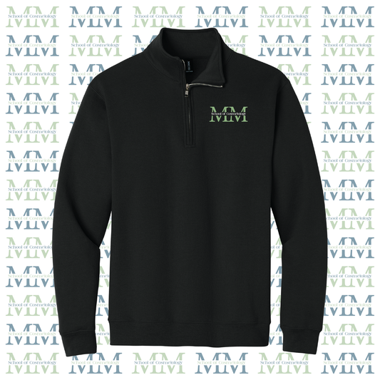 Mid Michigan School of Cosmetology Embroidered 1/4-Zip Sweatshirt (Black)