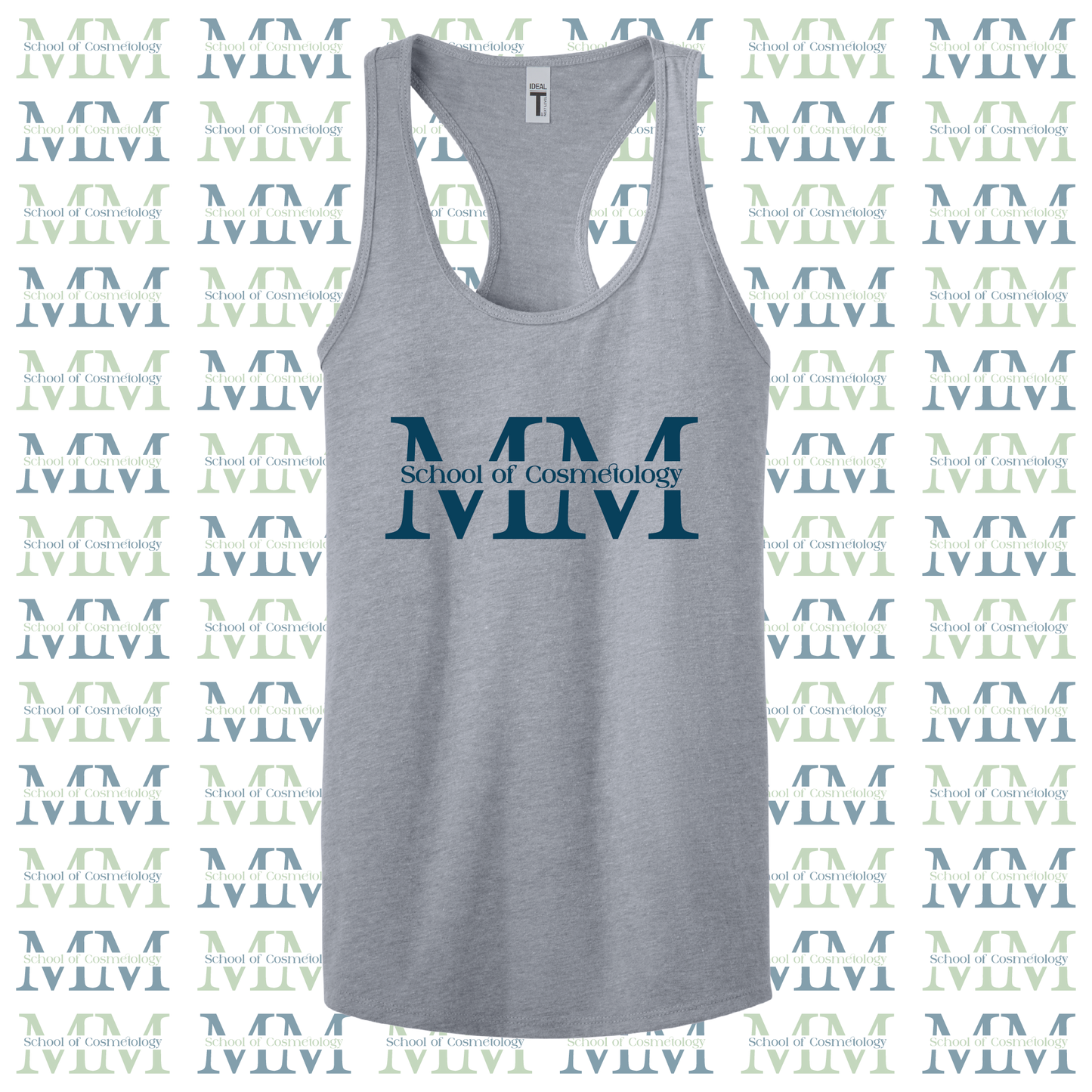 Mid Michigan School of Cosmetology Tank Top (Color-Heather Grey)