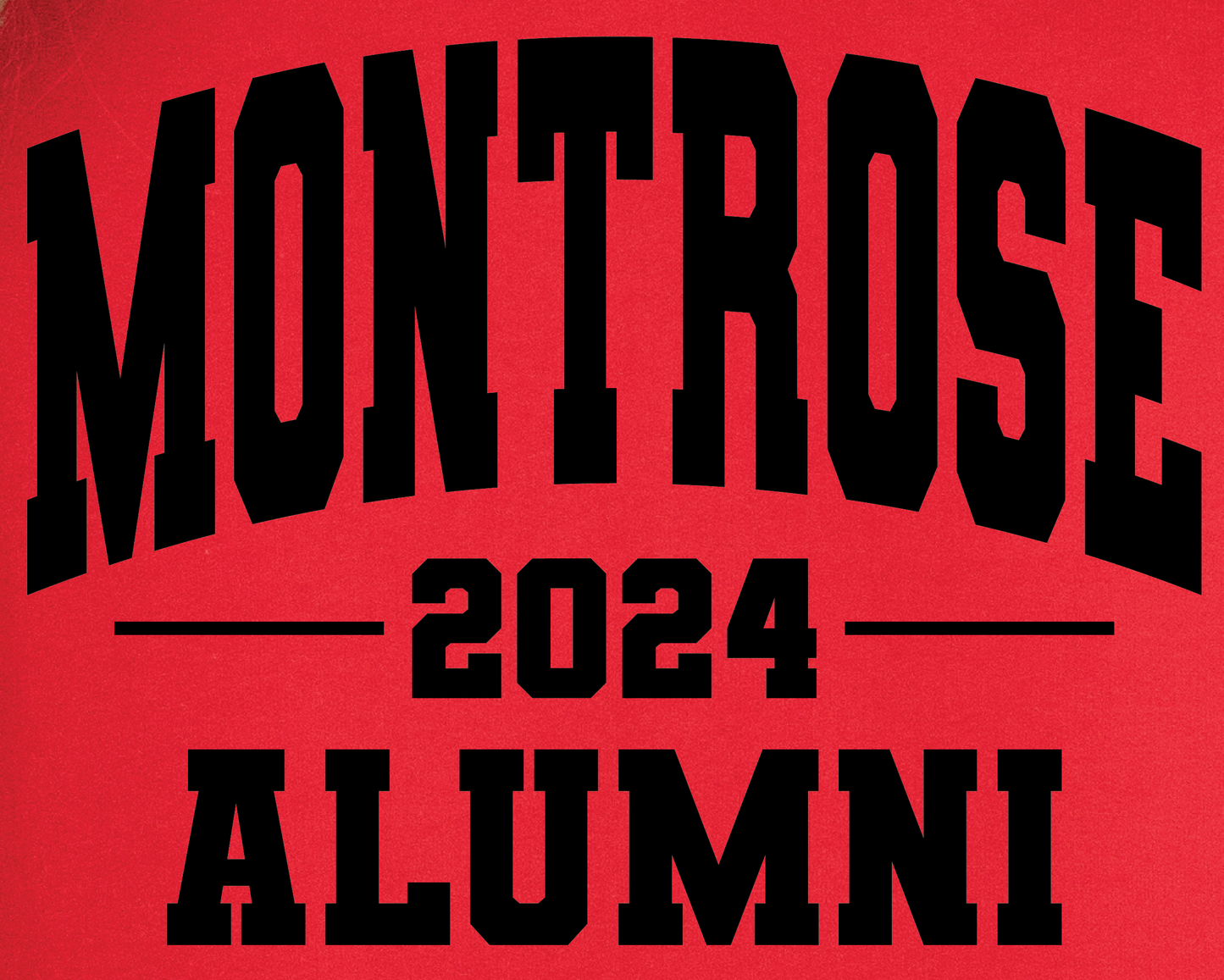 Montrose Alumni NTHS Fundraiser T-Shirt In Black, Red or Gray