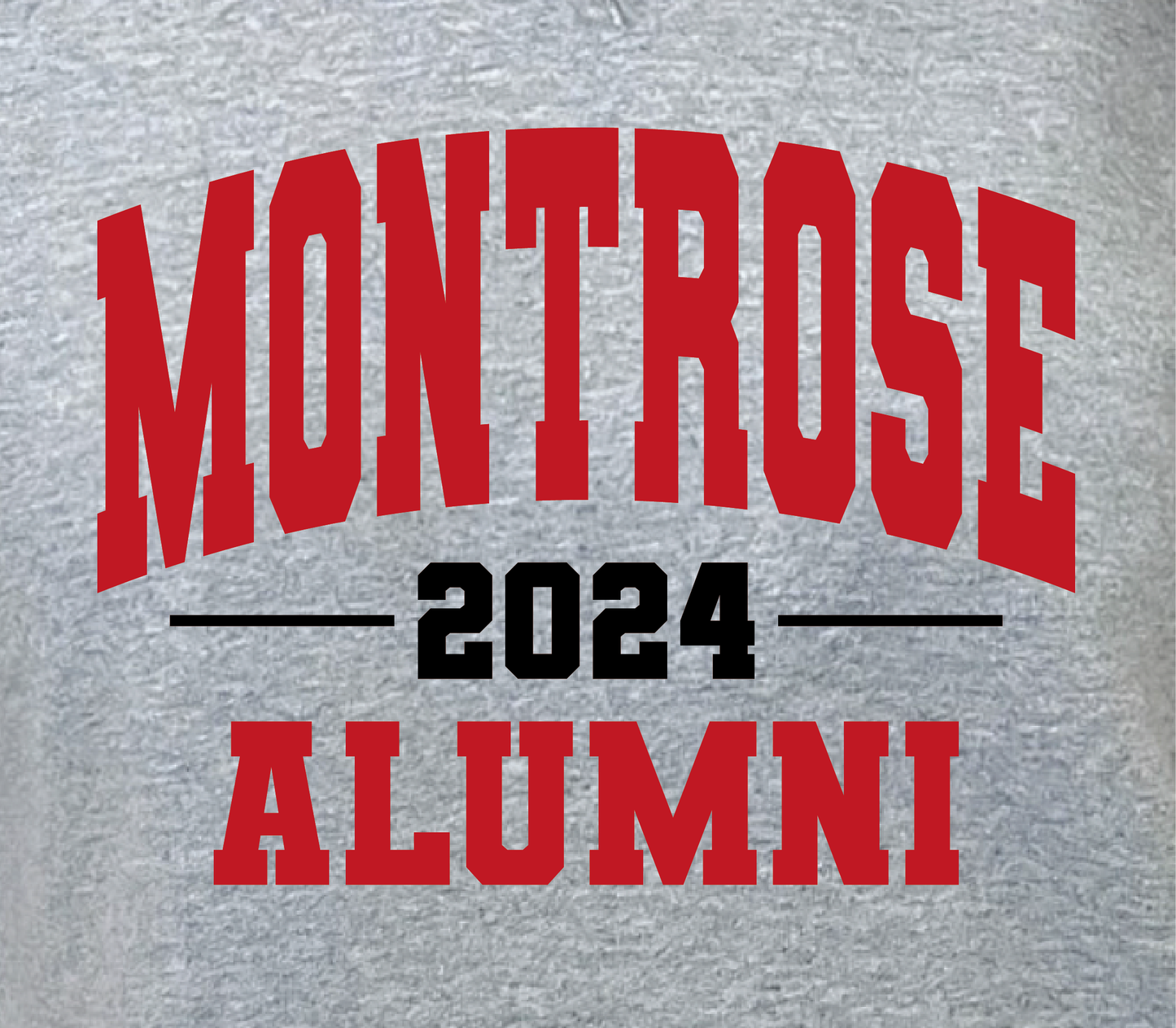 Montrose Alumni NTHS Fundraiser T-Shirt In Black, Red or Gray