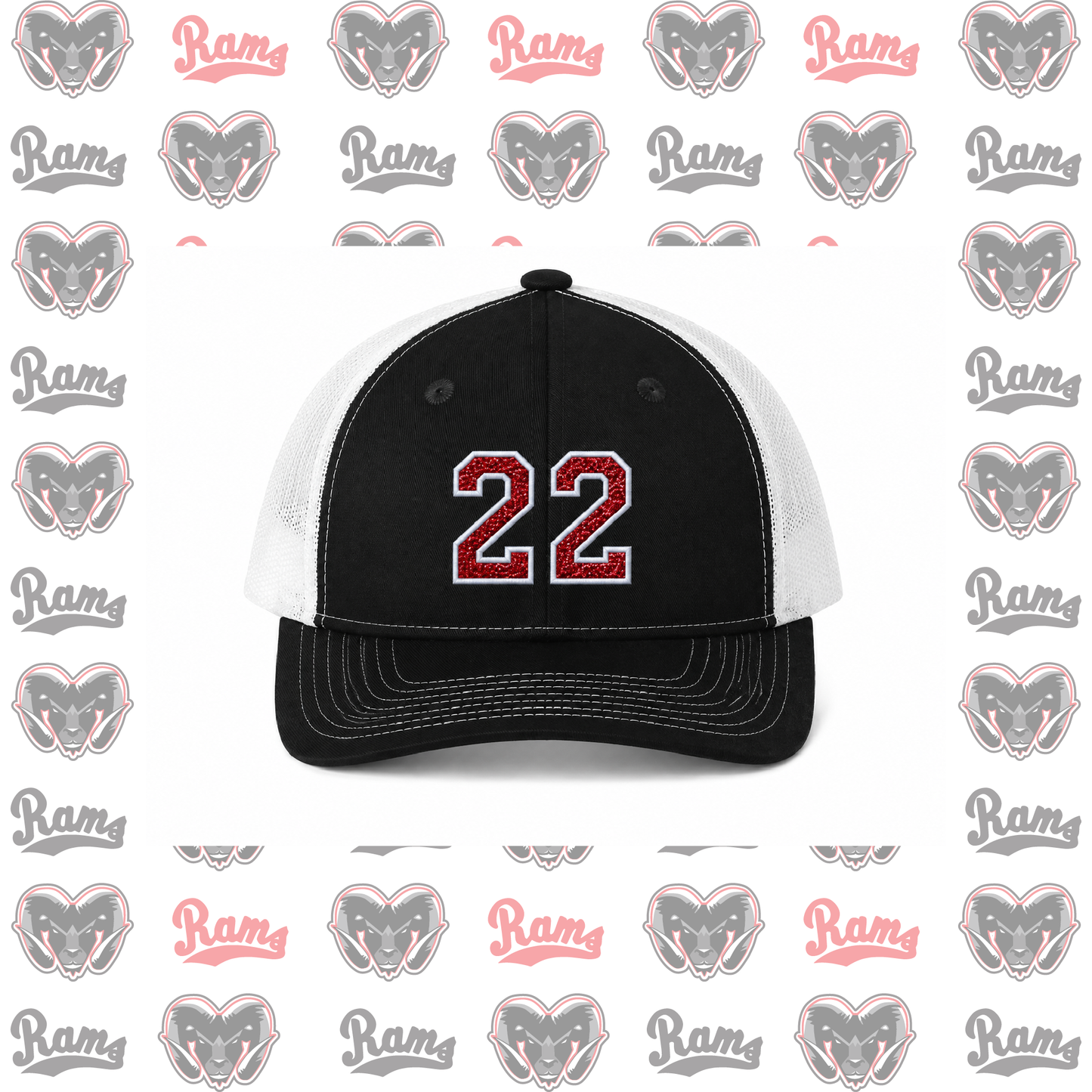 Montrose Youth Football & Cheerleading Fundraiser Embroidered Glitter Ponytail Hat