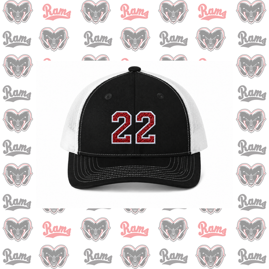 Montrose Youth Football & Cheerleading Fundraiser Embroidered Glitter Ponytail Hat