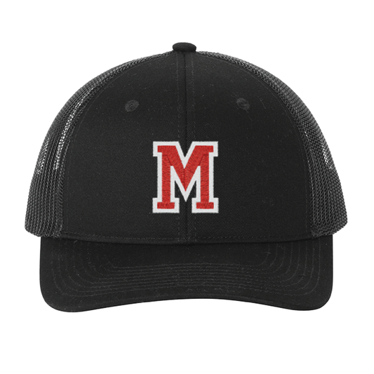 Snapback Ponytail Embroidered Trucker Cap