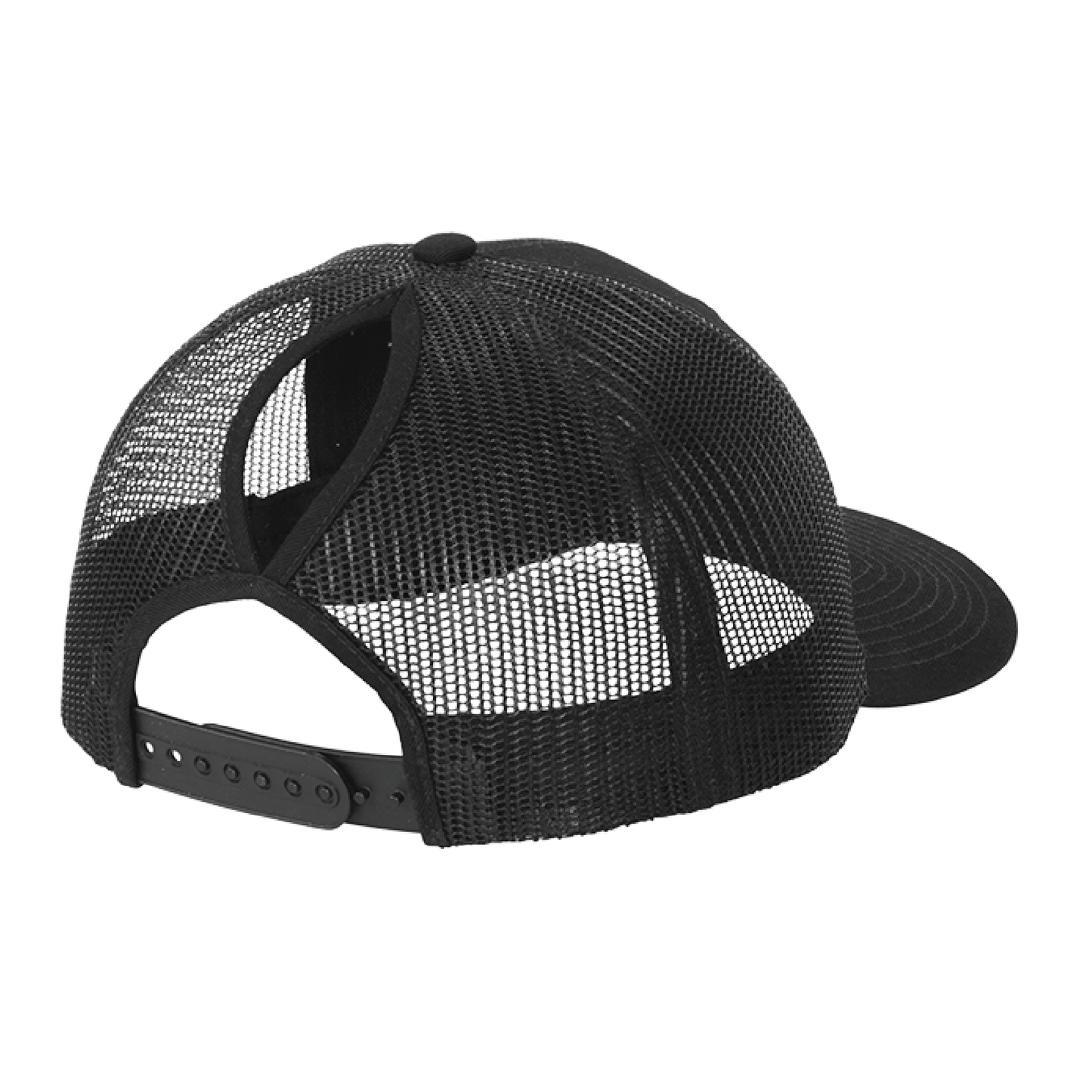 Snapback Ponytail Embroidered Trucker Cap