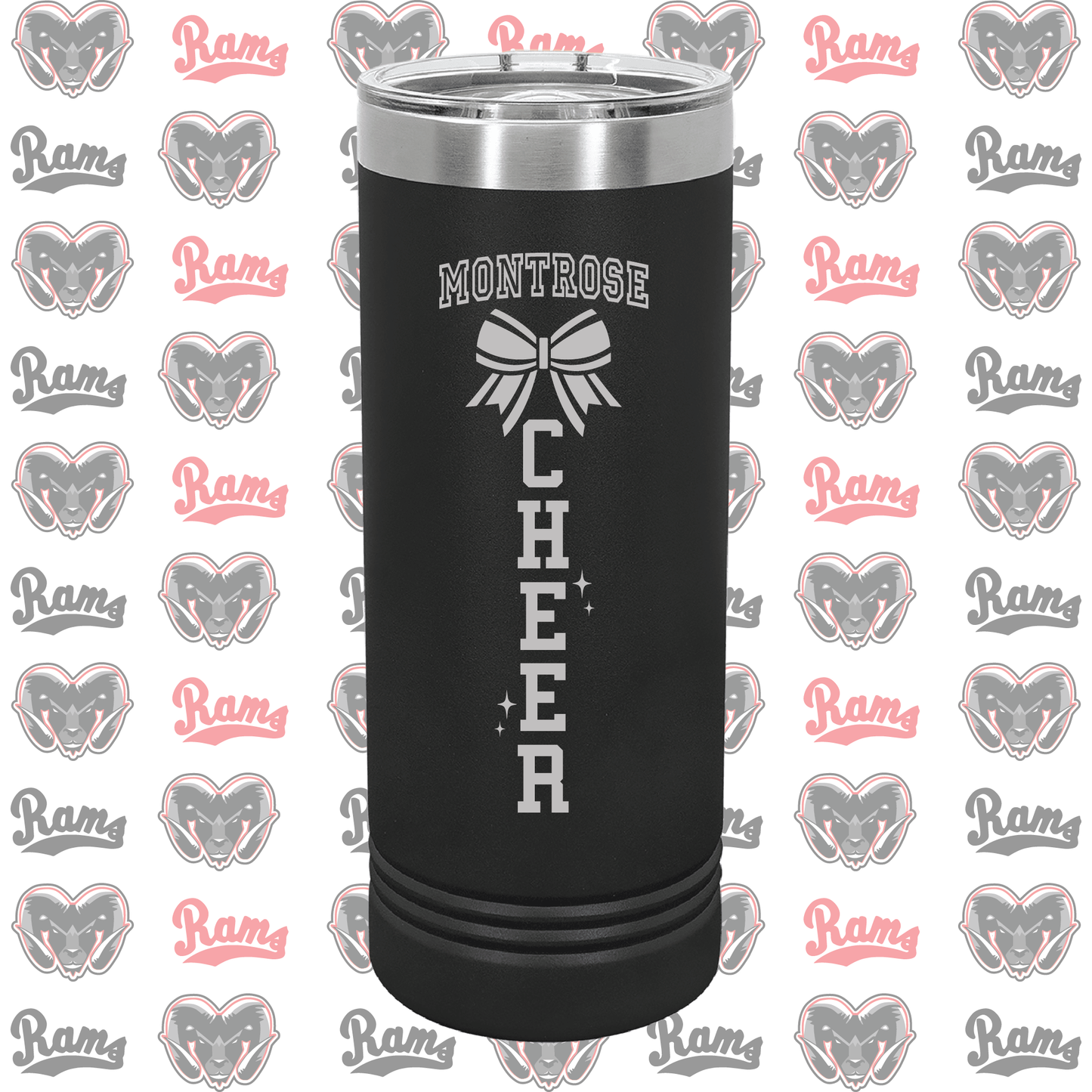 Montrose Youth Football & Cheerleading Fundraiser Laser Engraved Skinny Tumbler