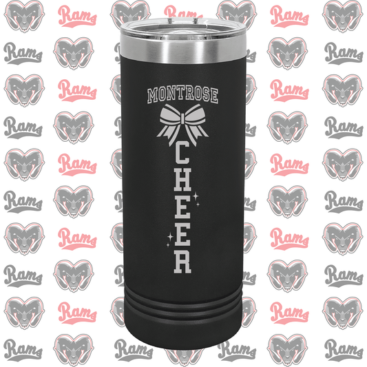 Montrose Youth Football & Cheerleading Fundraiser Laser Engraved Skinny Tumbler