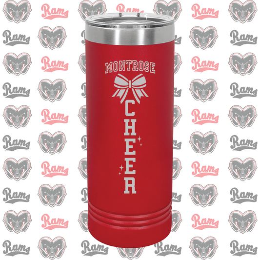 Montrose Youth Football & Cheerleading Fundraiser Laser Engraved Skinny Tumbler