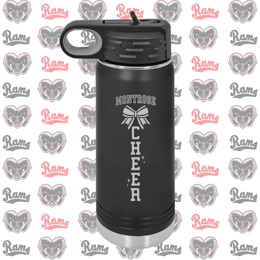 Montrose Youth Football & Cheerleading Fundraiser Laser Engraved Water Bottle