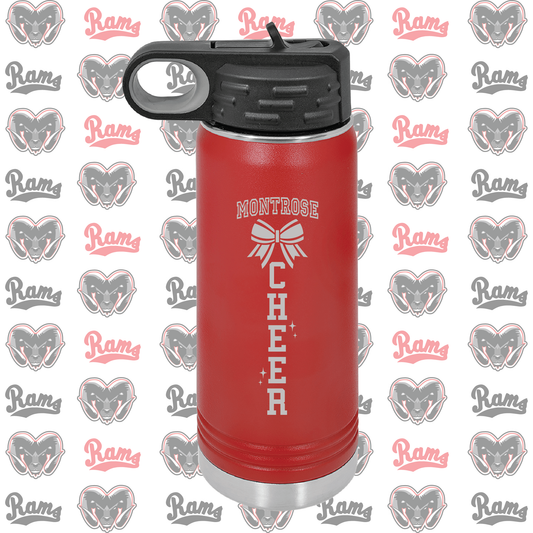 Montrose Youth Football & Cheerleading Fundraiser Laser Engraved Water Bottle