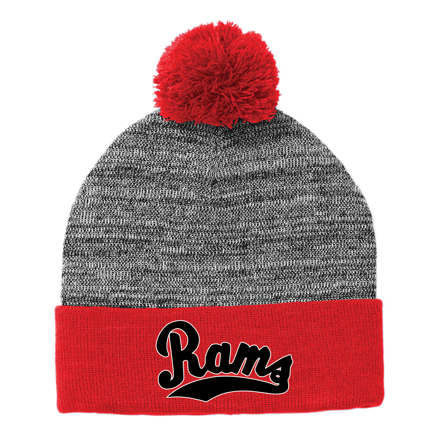 Rams Embroidered Cuff Beanie
