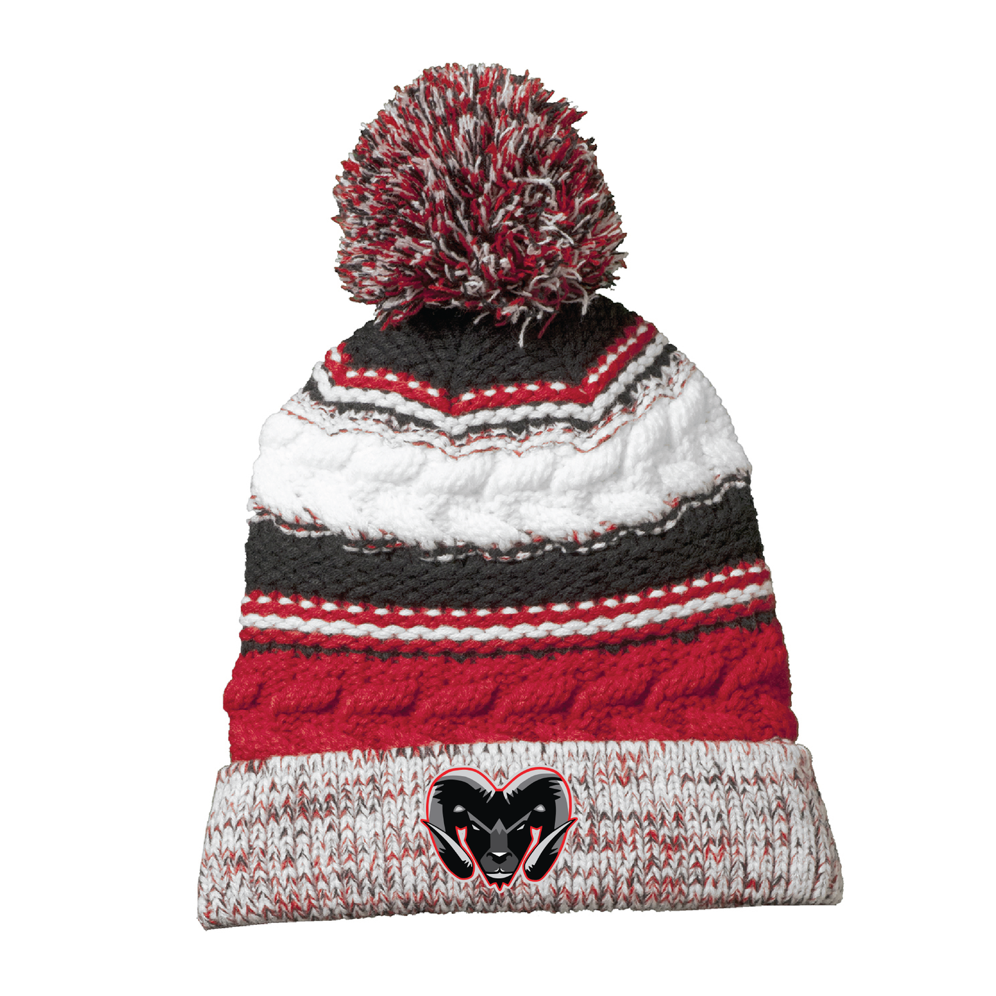Rams Embroidered Cuff Beanie