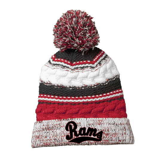 Rams Embroidered Cuff Beanie