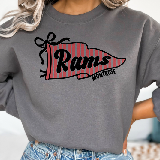 Montrose Rams Pennant Crewneck Sweatshirt