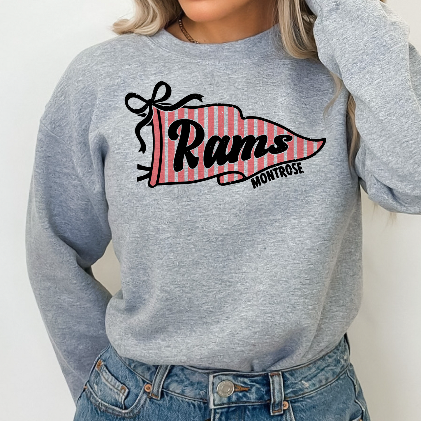 Montrose Rams Pennant Crewneck Sweatshirt