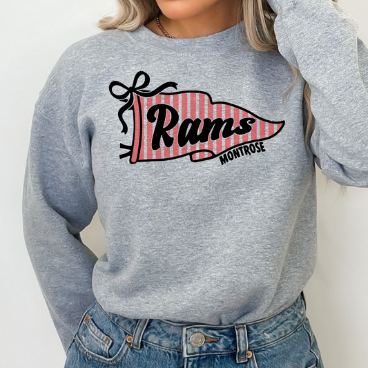 Montrose Rams Pennant Crewneck Sweatshirt