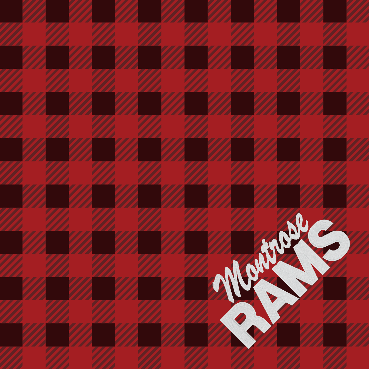 Buffalo Plaid Ultra Plush Montrose Rams Embroidered Blanket