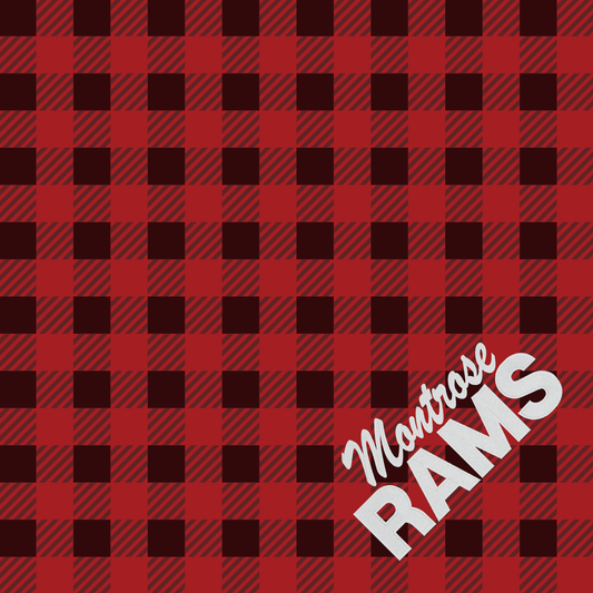 Buffalo Plaid Ultra Plush Montrose Rams Embroidered Blanket