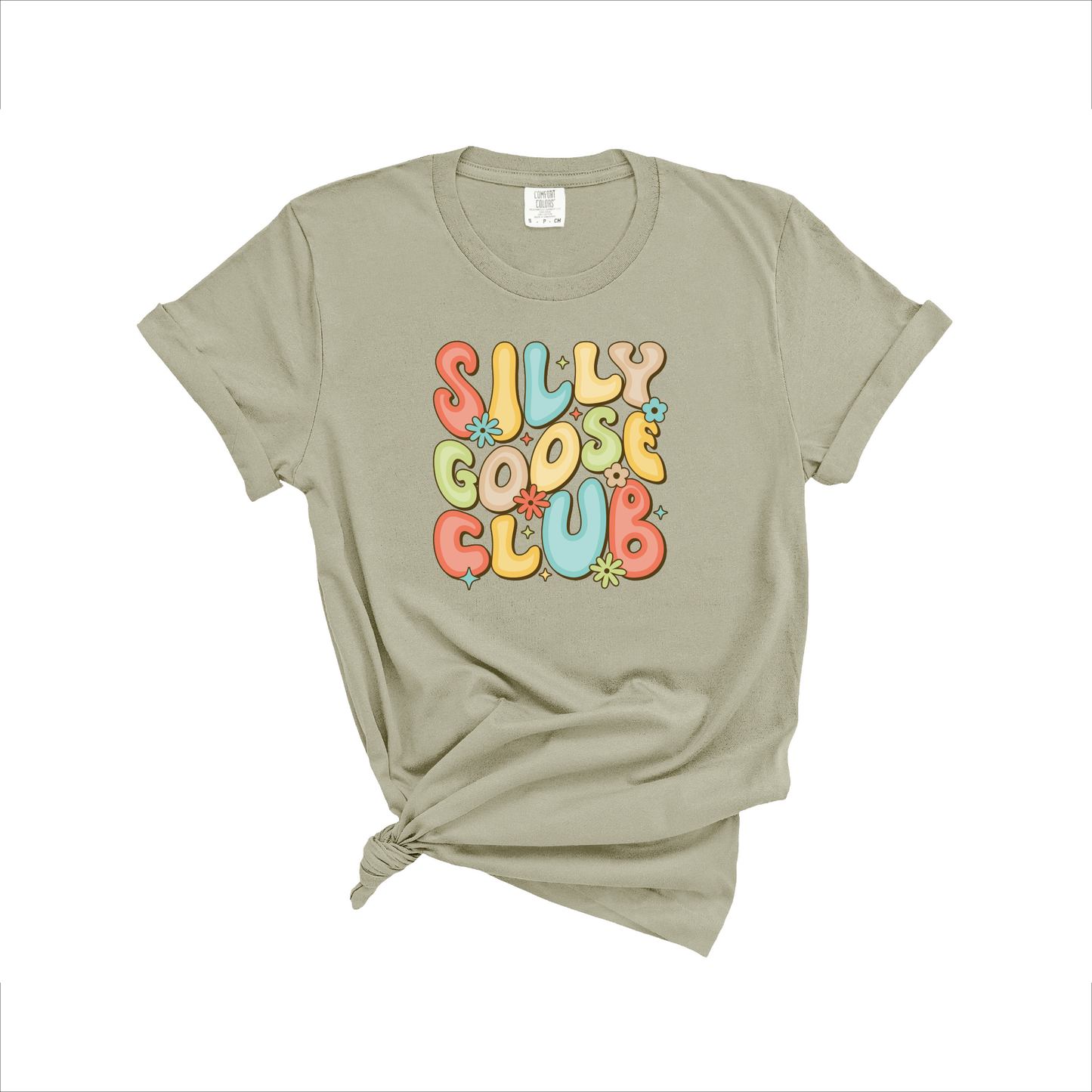 Silly Goose Club Flowered T-Shirt
