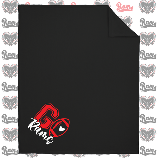 Rams Fleece Sweatshirt Blanket